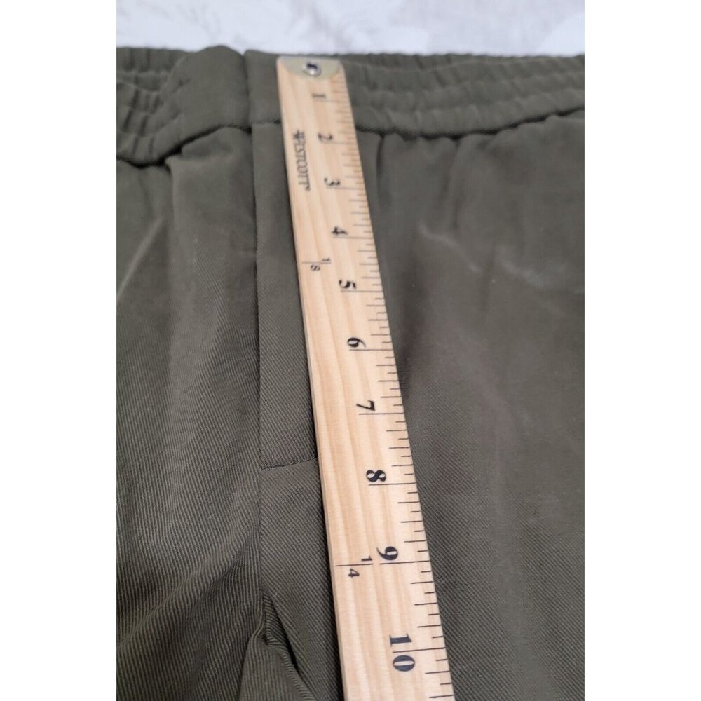 Banana Republic Womens Green Slim Tapered Fit Pants Elastic‎ Waist Size L NWT - Picture 10 of 11